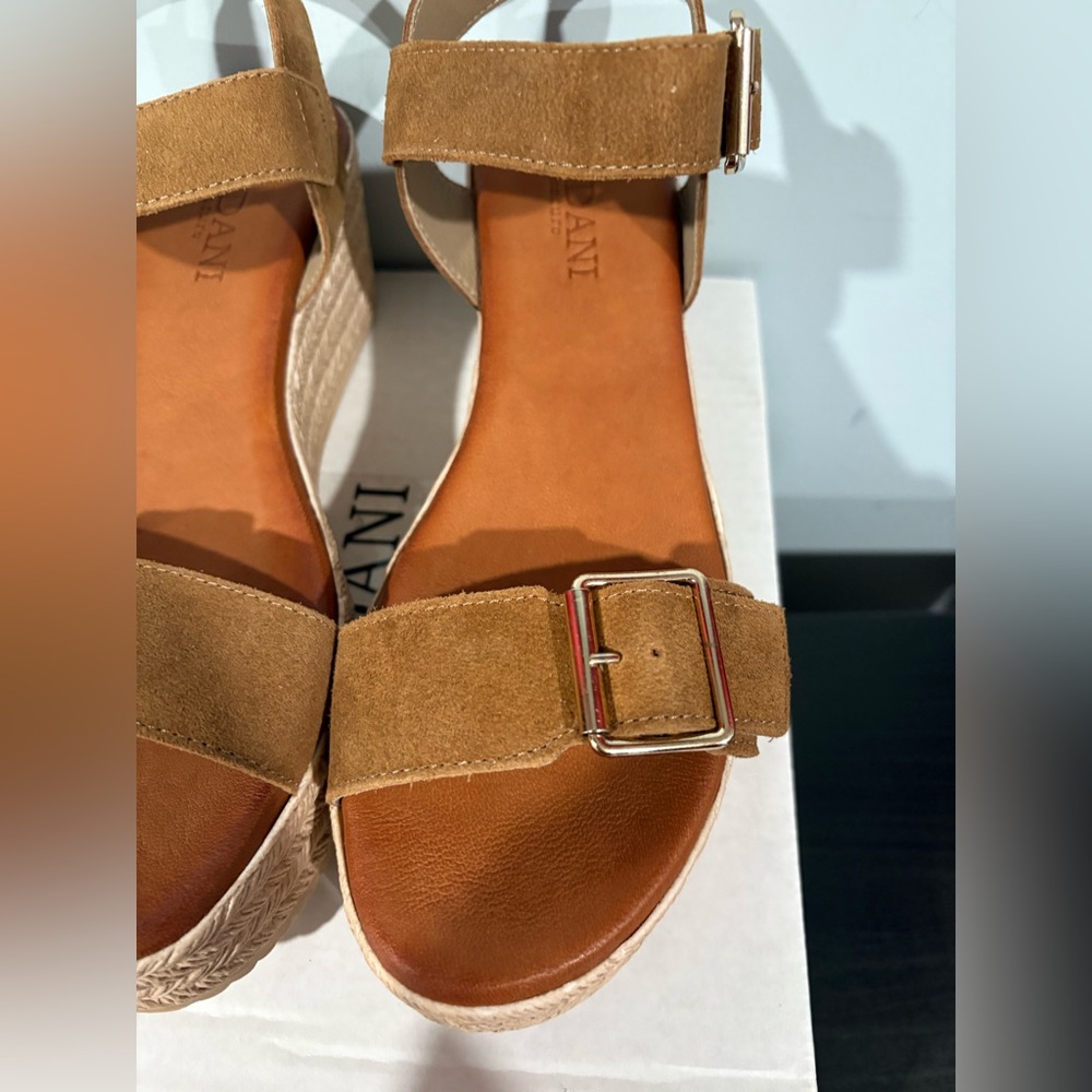 Cordani Betsy Espadrille Wedge Sandal | Color: Cuero Suede | size 38 & 41 - Picture 4 of 5